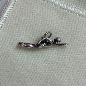 James Avery Swimmer Charm, Sterling Silver, Retired Design